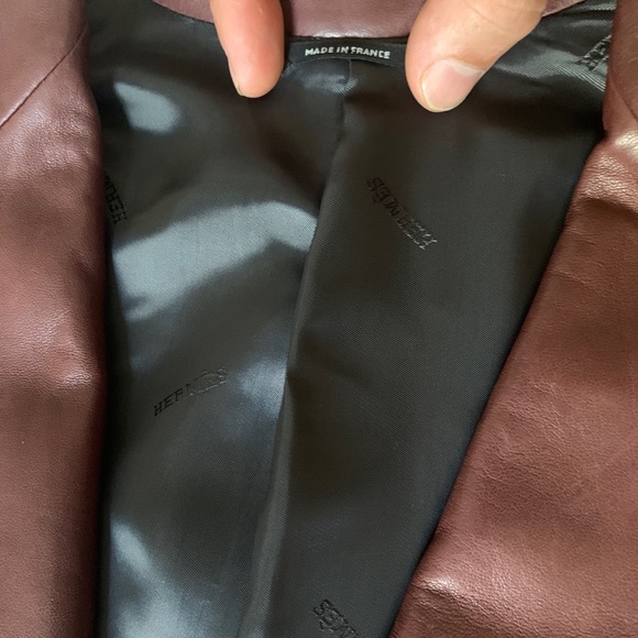 Hermès lambskin leather blazer - Picture 2 of 8